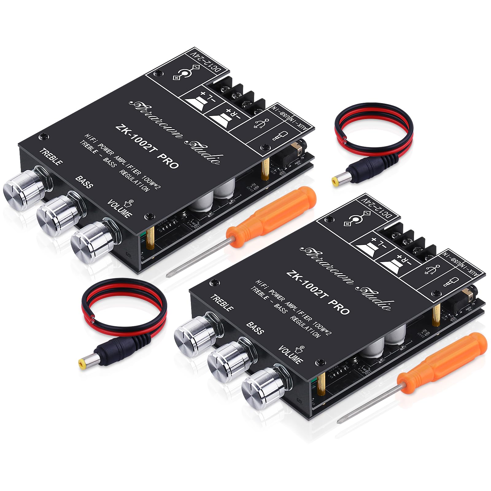 Amazon.com: ZK-1002T PRO Bluetooth 5.0 Amplifier Board 2.0 Channel